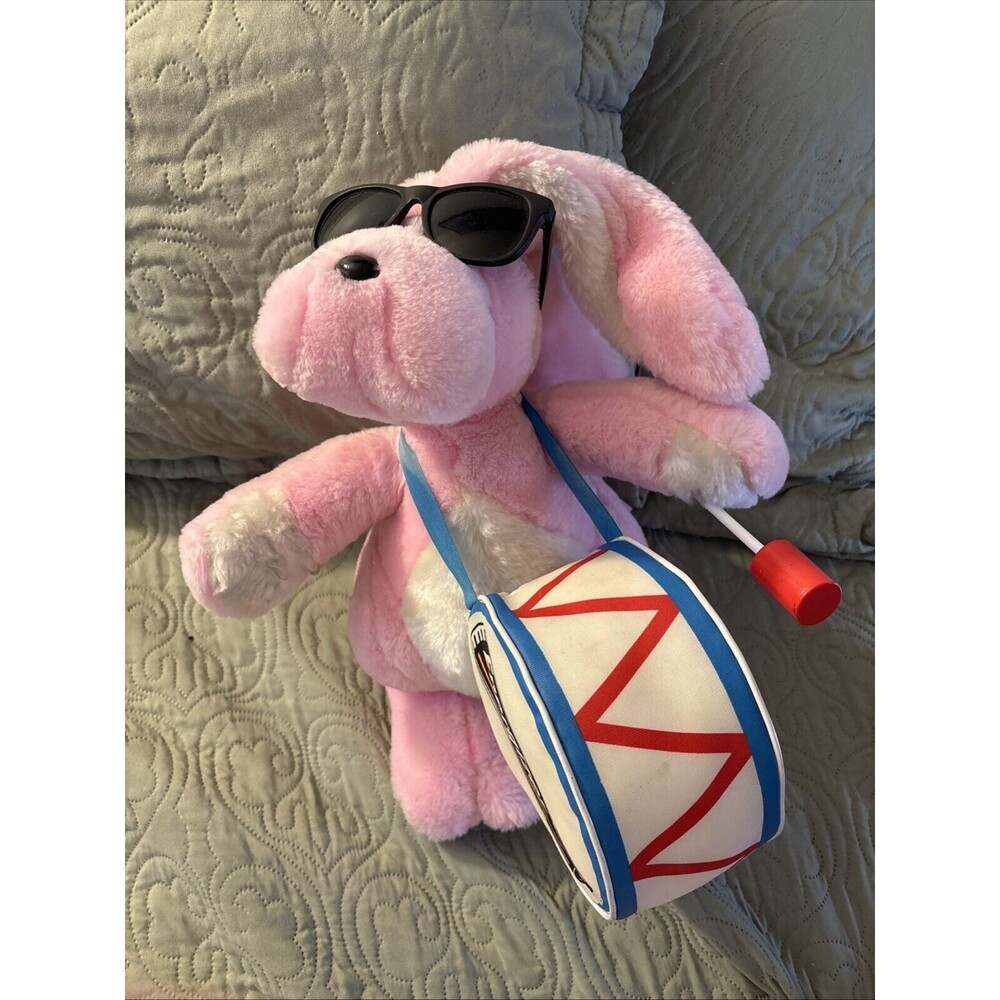 Vintage Plush Pink ENERGIZER BUNNY Stuffed Animal 23" Advertising Collectible